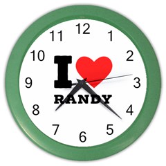 I Love Randy Color Wall Clock by ilovewhateva