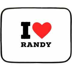 I Love Randy Two Sides Fleece Blanket (mini) by ilovewhateva