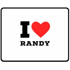 I Love Randy Fleece Blanket (medium) by ilovewhateva