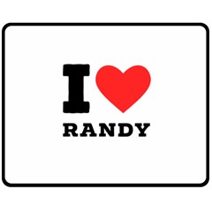 I Love Randy Two Sides Fleece Blanket (medium) by ilovewhateva