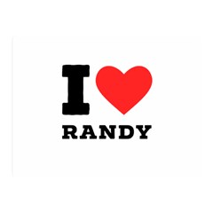 I Love Randy Two Sides Premium Plush Fleece Blanket (mini) by ilovewhateva