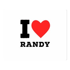 I Love Randy Two Sides Premium Plush Fleece Blanket (large) by ilovewhateva