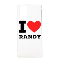 I Love Randy Samsung Galaxy Note 20 Tpu Uv Case by ilovewhateva