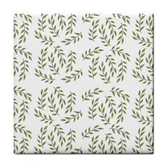 Leaves Wallpaper Leaf Nature Background Tile Coaster