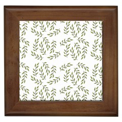 Leaves Wallpaper Leaf Nature Background Framed Tile