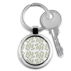 Leaves Wallpaper Leaf Nature Background Key Chain (Round)