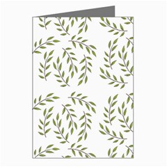 Leaves Wallpaper Leaf Nature Background Greeting Cards (Pkg of 8)