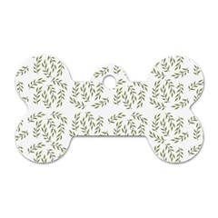 Leaves Wallpaper Leaf Nature Background Dog Tag Bone (Two Sides)