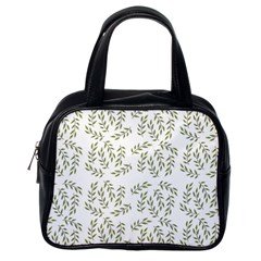 Leaves Wallpaper Leaf Nature Background Classic Handbag (One Side)