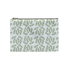 Leaves Wallpaper Leaf Nature Background Cosmetic Bag (medium)