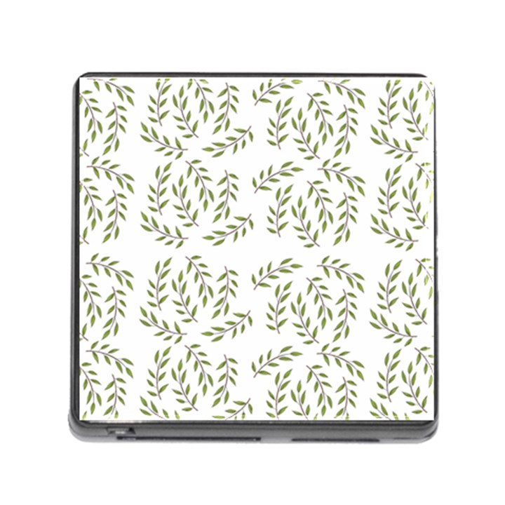 Leaves Wallpaper Leaf Nature Background Memory Card Reader (Square 5 Slot)