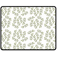 Leaves Wallpaper Leaf Nature Background Fleece Blanket (Medium)