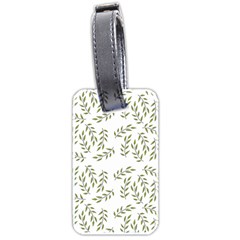 Leaves Wallpaper Leaf Nature Background Luggage Tag (two Sides)