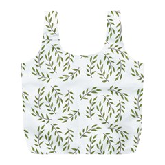 Leaves Wallpaper Leaf Nature Background Full Print Recycle Bag (L)