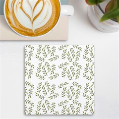 Leaves Wallpaper Leaf Nature Background UV Print Square Tile Coaster 