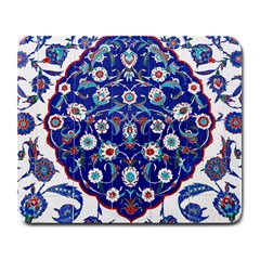 Art Pattern Design Blue Old Style Large Mousepad by Jancukart