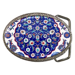 Art Pattern Design Blue Old Style Belt Buckles