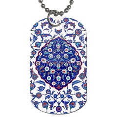 Art Pattern Design Blue Old Style Dog Tag (two Sides)