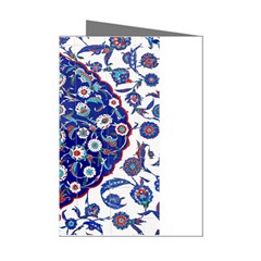 Art Pattern Design Blue Old Style Mini Greeting Cards (pkg Of 8) by Jancukart