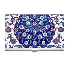 Art Pattern Design Blue Old Style Business Card Holder