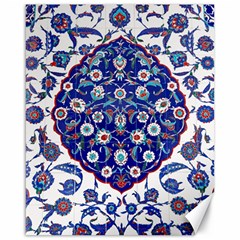 Art Pattern Design Blue Old Style Canvas 16  X 20 