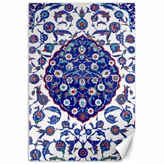 Art Pattern Design Blue Old Style Canvas 24  X 36 