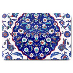 Art Pattern Design Blue Old Style Large Doormat