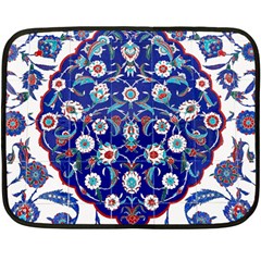 Art Pattern Design Blue Old Style Two Sides Fleece Blanket (mini)