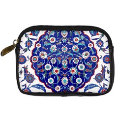 Art Pattern Design Blue Old Style Digital Camera Leather Case