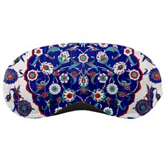 Art Pattern Design Blue Old Style Sleeping Mask by Jancukart