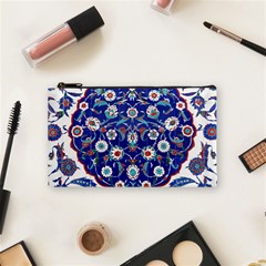 Art Pattern Design Blue Old Style Cosmetic Bag (small) by Jancukart