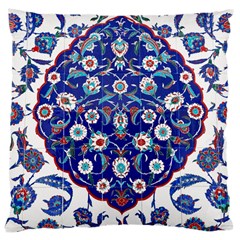 Art Pattern Design Blue Old Style Large Cushion Case (two Sides)