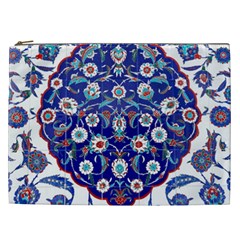 Art Pattern Design Blue Old Style Cosmetic Bag (xxl) by Jancukart