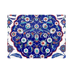 Art Pattern Design Blue Old Style Premium Plush Fleece Blanket (mini)