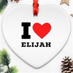 I love elijah Ornament (Heart) Front