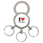 I love elijah 3-Ring Key Chain Front