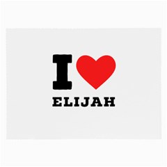 I Love Elijah Large Glasses Cloth (2 Sides) by ilovewhateva