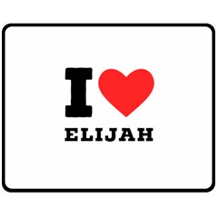 I Love Elijah Fleece Blanket (medium) by ilovewhateva