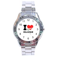 I Love Elijah Stainless Steel Analogue Watch by ilovewhateva