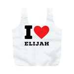 I love elijah Full Print Recycle Bag (M) Front