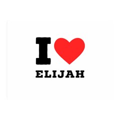 I Love Elijah Two Sides Premium Plush Fleece Blanket (mini) by ilovewhateva