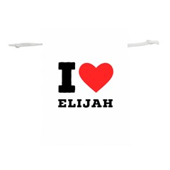 I Love Elijah Lightweight Drawstring Pouch (m) by ilovewhateva