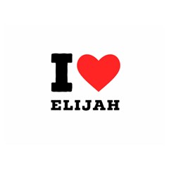 I Love Elijah Premium Plush Fleece Blanket (extra Small) by ilovewhateva