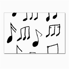 Music Is The Answer Phrase Concept Graphic Postcards 5  X 7  (pkg Of 10) by dflcprintsclothing