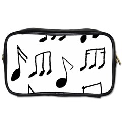 Music Is The Answer Phrase Concept Graphic Toiletries Bag (two Sides)