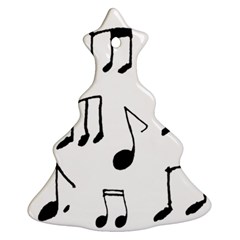 Music Is The Answer Phrase Concept Graphic Ornament (christmas Tree)  by dflcprintsclothing