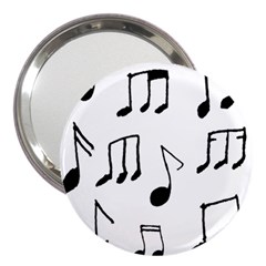 Music Is The Answer Phrase Concept Graphic 3  Handbag Mirrors by dflcprintsclothing