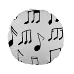 Music Is The Answer Phrase Concept Graphic Standard 15  Premium Round Cushions Front