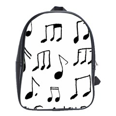 Music Is The Answer Phrase Concept Graphic School Bag (xl) by dflcprintsclothing