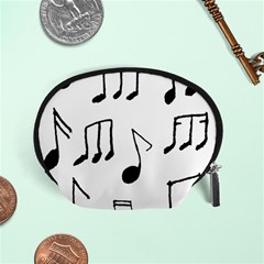 Music Is The Answer Phrase Concept Graphic Accessory Pouch (small) by dflcprintsclothing